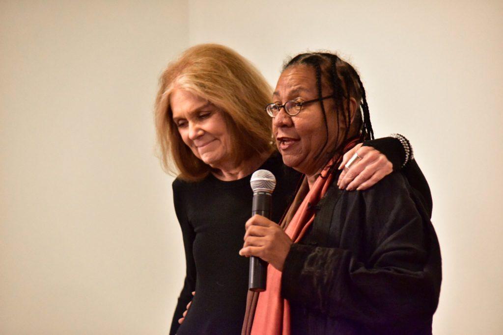 Gloria Steinham and bell hooks at the bell hooks Institute