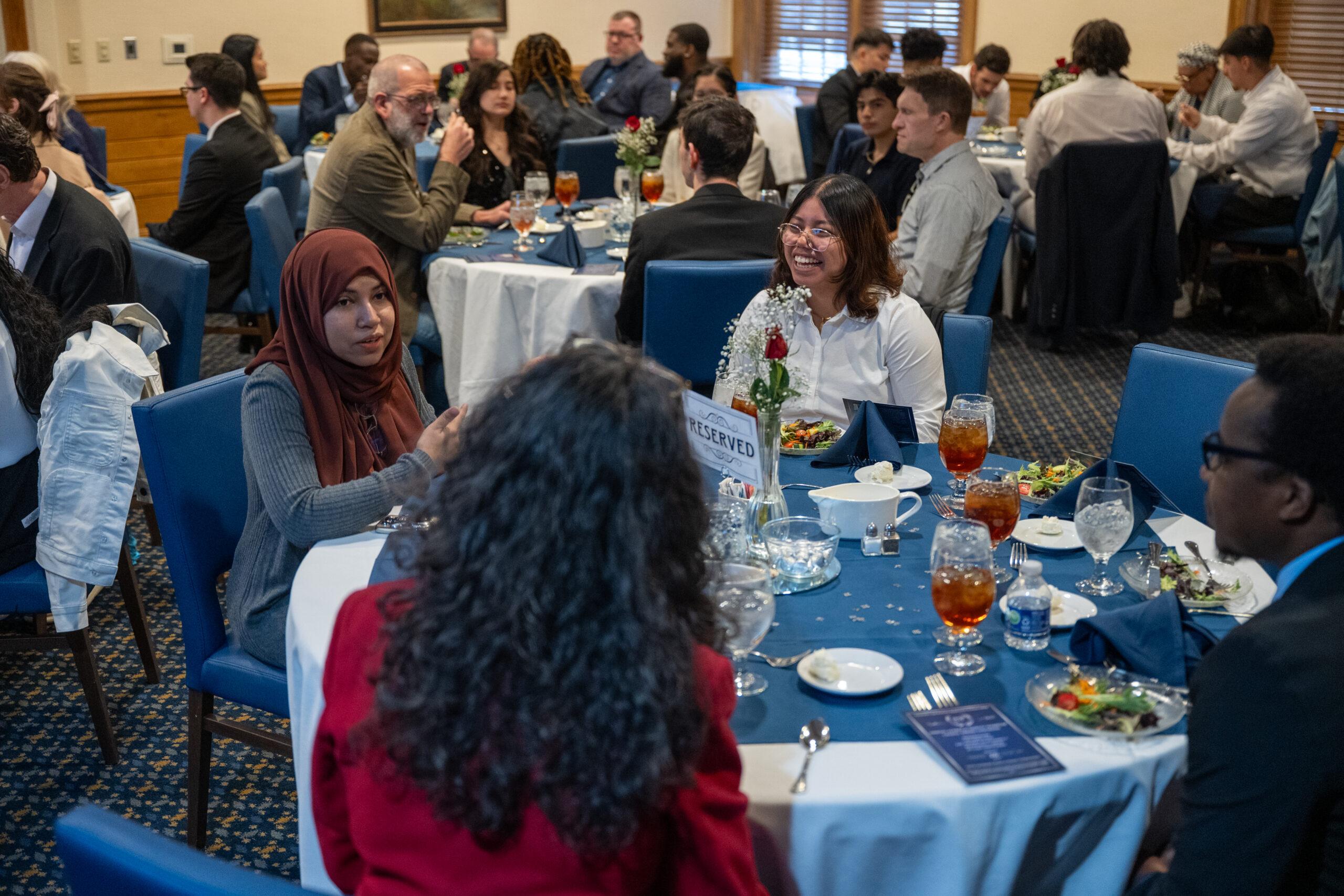 Berea College students at the Caudill luncheon